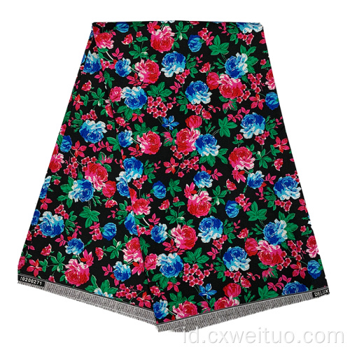100% Polyester Wax Dicetak Kain Afrika Dijual